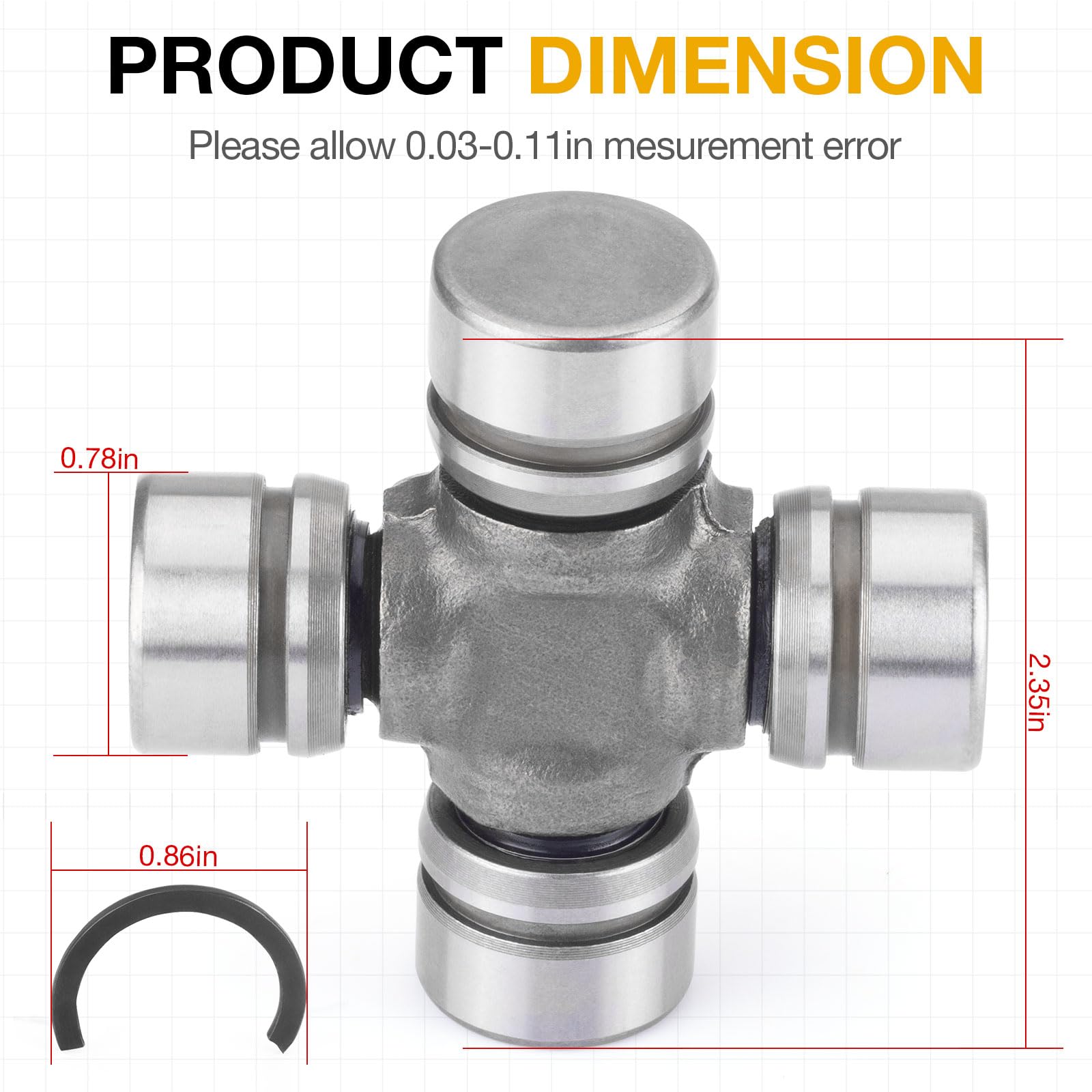 Amazon.com: 2Pcs Rear Driveshaft U-joint For Kawasaki Teryx4 750